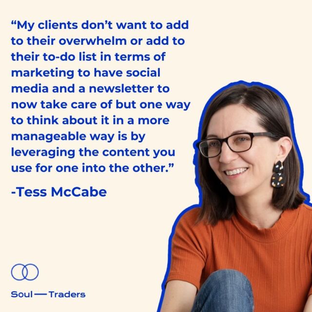 “My clients don’t want to add to their overwhelm or add to their to-do list in terms of marketing to have social media and a newsletter to now take care of but one way to think about it in a more manageable way is by leveraging the content you use for one into the other.” - @tessmccabe 
 
Soul Traders kicks off this special season with @tessmccabe and @b_o_w_o_n_g talking about digital marketing trends they’ve noticed in themselves, their peers, and their clients. 

This season is a collaboration between @soultraderspodcast and @creativemindshq Find it in your favourite podcast app.

Did you like this episode? Let us know in the comments 👇#soultraderspodcast